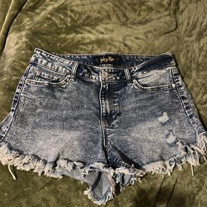 Indigo Rein size 11 high rise shorts